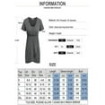 thumbnail image 2 of WISEFIN Women's Nursing Breastfeeding Solid Color Short Sleeve Casual Maternity Dresses, 2 of 5