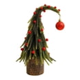 thumbnail image 2 of Mini de Navidad artificial para decoración de fiestas con parte torcida, decoración única para el hogar, decoración navideña para mesa 30 centímetros, 2 of 8