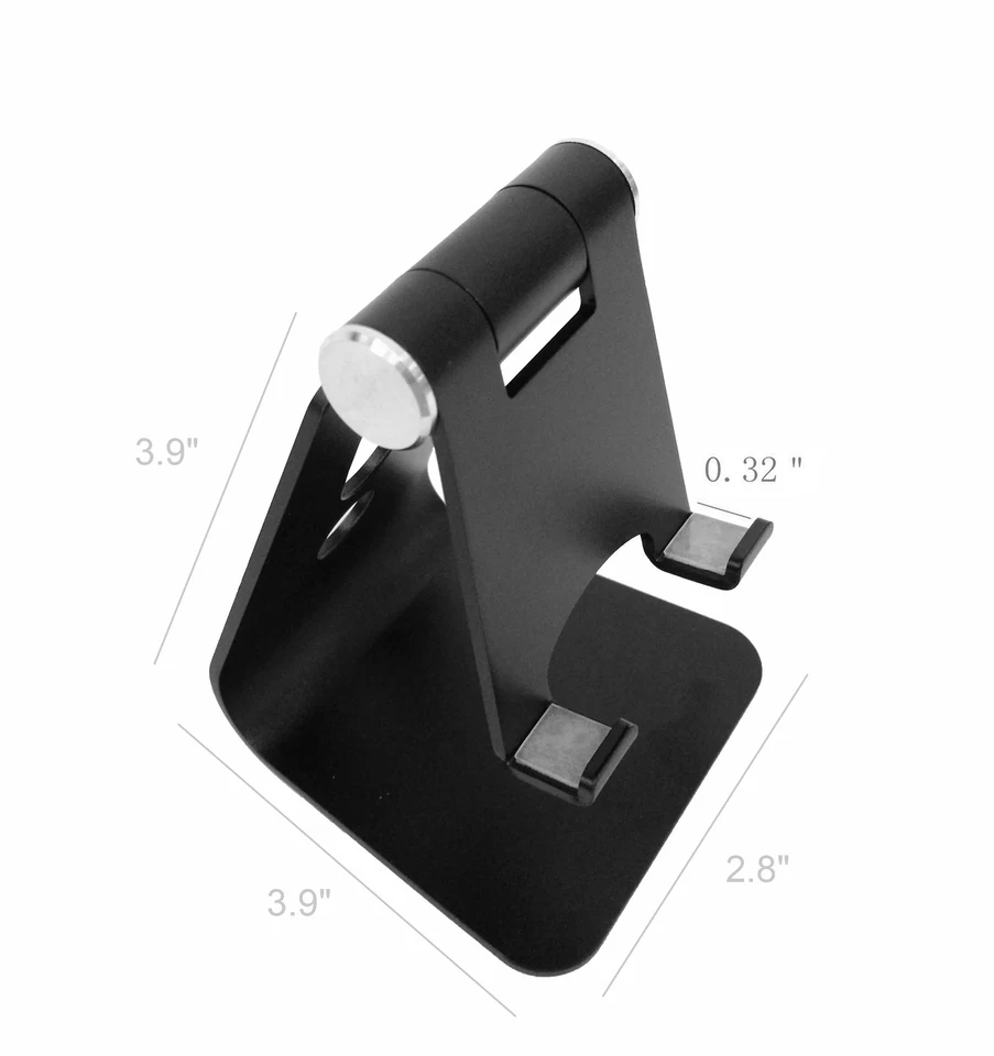 FLINT- Cell Phone Stand Aluminum Desktop Smartphone Stand Convenient Charging Port