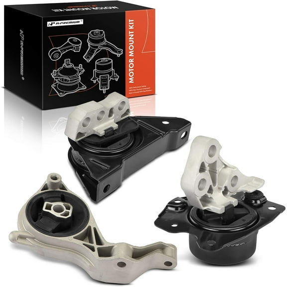 A-Premium 3PCS Engine Motor Mount and Transmission Mount Kit Compatible with Saturn Vue 2009-2010 2.4L, Automatic Transmission Only, Replace# 25911133