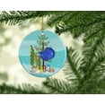 thumbnail image 2 of Super Delta Tail Betta Merry Christmas Ceramic Ornament 2.8 in x 2.8 in, 2 of 3