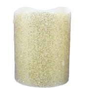 Giftcraft 1Pack LED Candle Glitter Effect Candle - - Gold