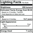 thumbnail image 6 of Bulbrite 861410 Pack Of (2) 7 Watt Vintage Edison Dimmable St18 Medium (E26) Led Bulbs -, 6 of 7