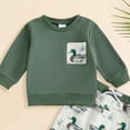 thumbnail image 6 of Linfrsh Toddler Boy Hunting Outfit Duck Long Sleeve Sweatshirt Top Casual Pants Set Baby Duck Clothes, 6 of 7