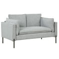 thumbnail image 2 of Euroco 56" Modern Sofa Loveseat Linen Fabric Couch for Living Room, Apartment, Gray, 2 of 8