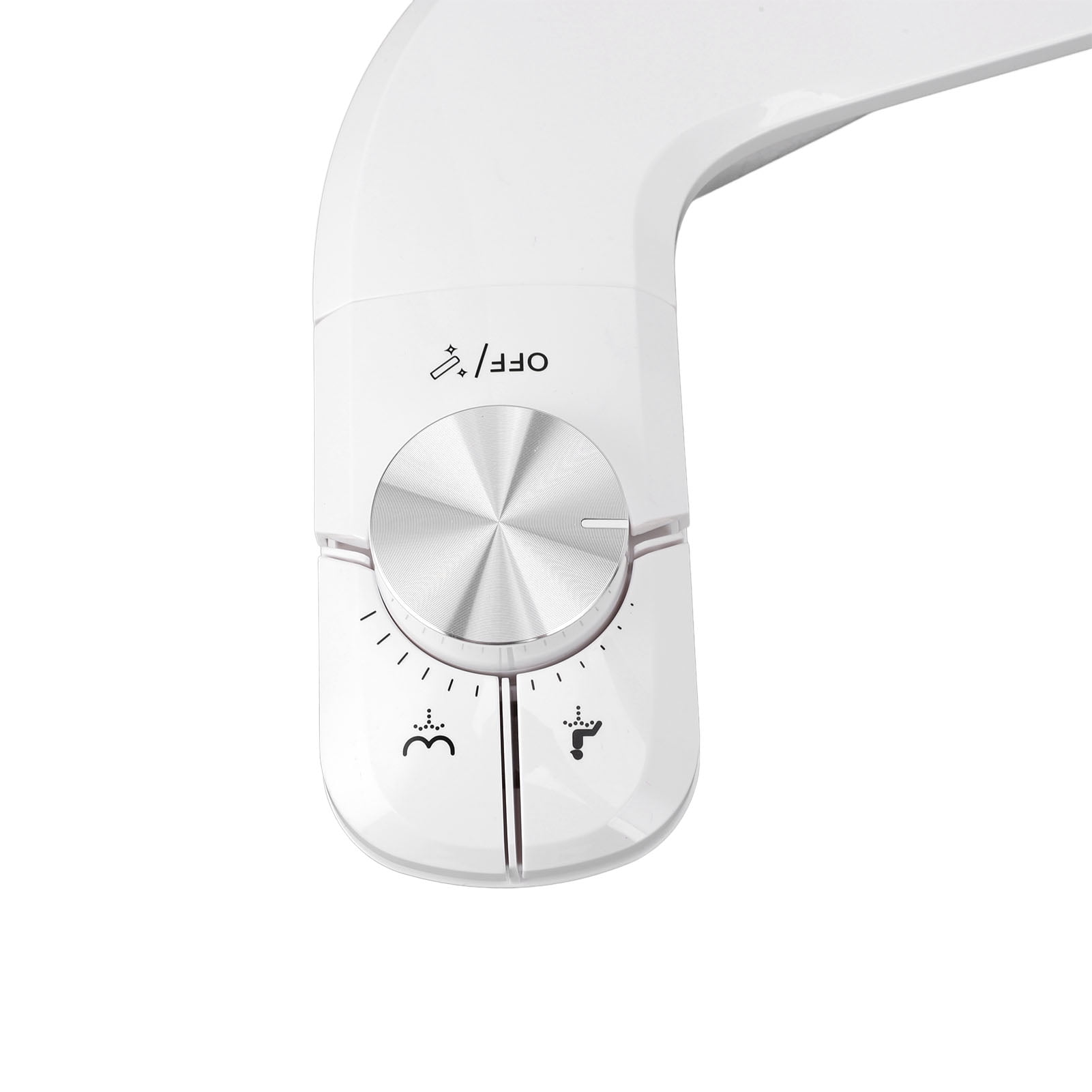 YAHHU Ultra Slim Bidet Attachment for Toilet Dual Nozzle Water Sprayer Easy Installation Non-Electric Bidet Toilet Seat Attachment 14.5 inches / 37 cm