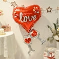 thumbnail image 5 of 2Pcs Valentines Day Heart Balloons Red Love Heart Foil Mylar Balloons for Valentines Day Party Engagement Anniversary Wedding Birthday Decor Supplies, Red, 5 of 5