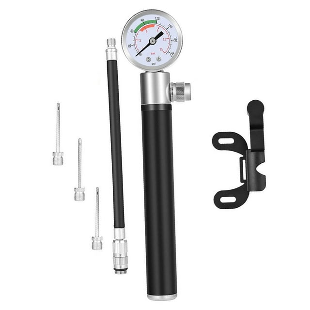 1 Set Ball Pumps Bike Inflator with Pressure Gauge Durable Inflating Equipment Inflation Fittings for Inflatable Balls Bicycles