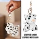 thumbnail image 5 of FELTECHELECTR Colgante de leopardo de las nieves de peluche, llavero de peluche, llavero de leopardo de las nieves de peluche, colgante para bolso, 5 of 6