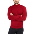 thumbnail image 4 of X RAY JEANS Mens Turtleneck Sweater Pullover, Oxblood, S, 4 of 10