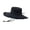 1-Black3247, variant on XIAOCHA Mens Mesh‑Panel Boonie Hat Wide‑Brim Sun Hat Outdoor Fishing Hat,Coffee