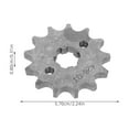 thumbnail image 2 of HEALEEP 1 Set Off-Road Sprocket for Motorcycle Grey Iron Circular Design 2.24X2.24X0.31in, 2 of 7