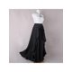 thumbnail image 4 of Falda cruzada informal lisa con lazo en la cintura para mujer, pantalones de gasa con volantes, pernera ancha, vestido holgado, 4 of 5