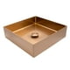 thumbnail image 3 of Ovalin Lavabo Rubinett Cuadrado Acero Inoxidable 304 Color Cobre, 3 of 6