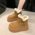 thumbnail image 2 of Women's Boots Winter Boots Platform Sole Lined Ankle Booties for Cold Weather Comfort Stylish Footwear, 2 of 5