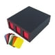 thumbnail image 2 of Estuche para baraja de cartas coleccionables,Caja para baraja de cartas coleccionables,divisor de cartas de cuero sintético,Estuche para baraja de cartas Organizador de tarjetas Soporte de Rojo, 2 of 9