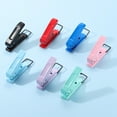 thumbnail image 6 of 1/4" Single Hole Punch, Handheld Heavy Duty Hole Puncher Press Metal Paper Puncher for Tag DIY Craft Scrapbook Ticket, Pink, 6 of 6