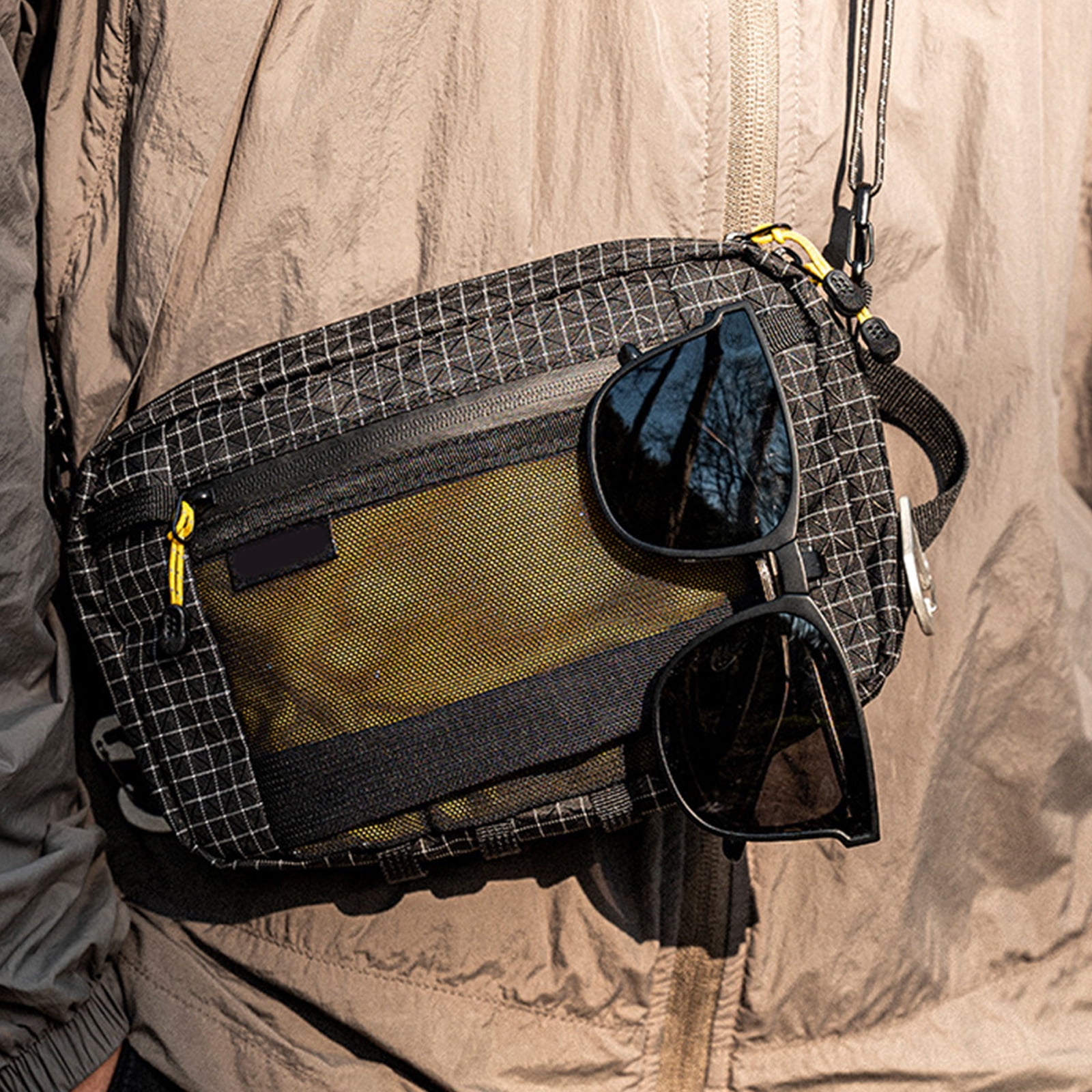 Practical Sport Waist Bag Multifunctional Waist Pack Phone Storage Bag Chest Bag Belt Bag for Running Hiking