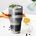 thumbnail image 3 of 30oz Black and Grey Abstract Art Artwork Tumblers Stainless Steel Tumbler with Lid and Straw,Vacuum Insulated Double Wall Travel Tumbler Cups Mug with Cleaning Brush for Coffee,Tea, 3 of 7