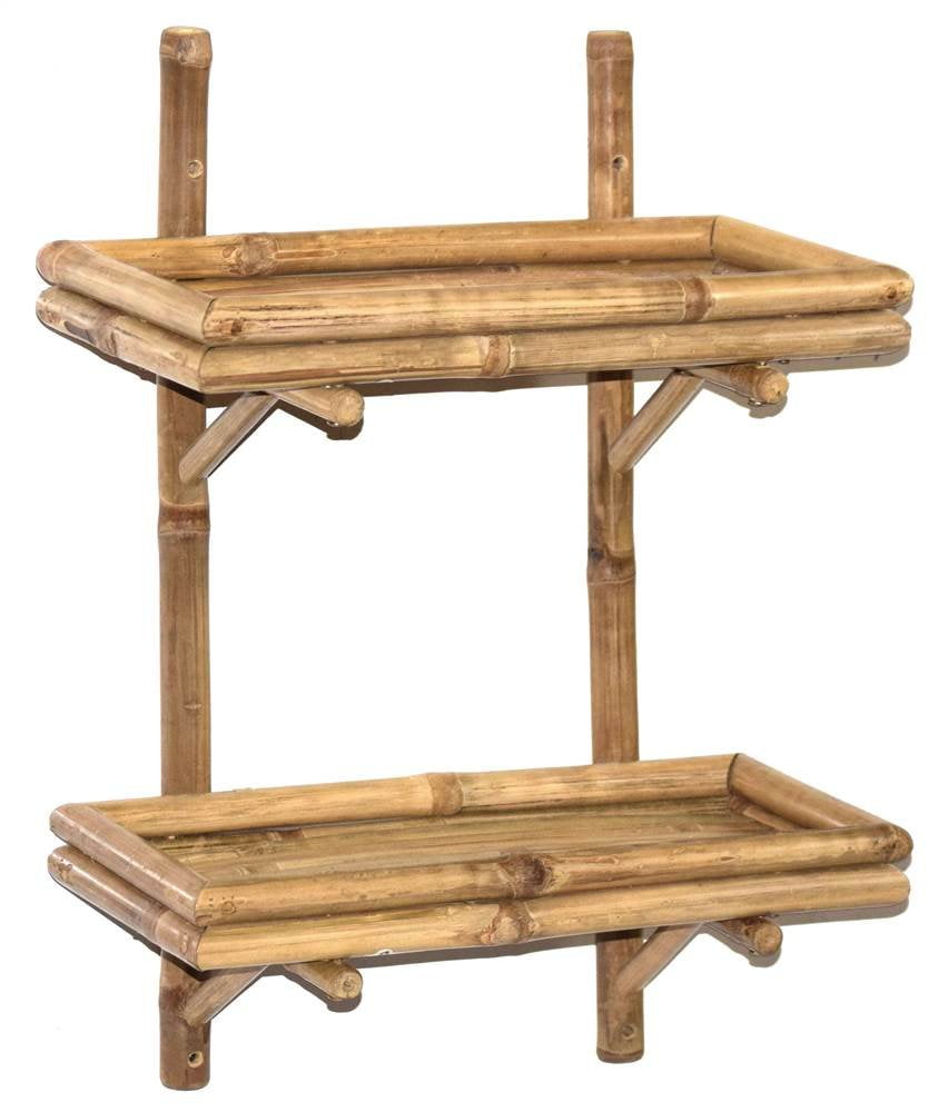 Bamboo54 Double Bamboo Wall Shelf