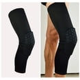 thumbnail image 1 of Equipo de protección para baloncesto, panal deportivo resistente a colisiones, rodilleras y protectores de piernas extendidos, poliéster de secado rápido de alta elasticidad, 1 of 3
