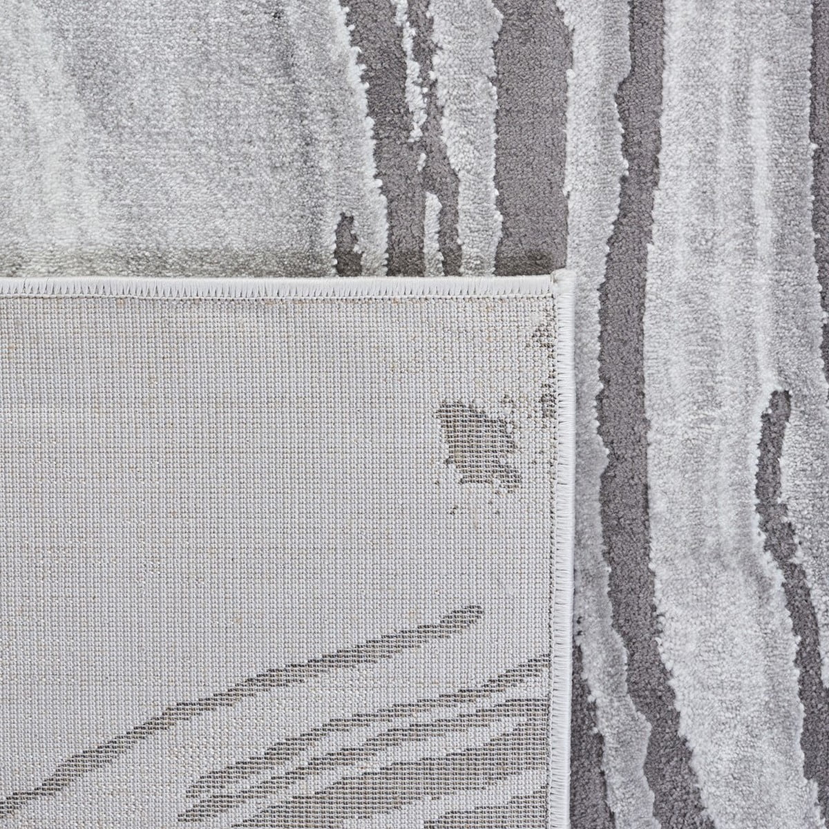SAFAVIEH Craft Floella Abstract Area Rug, 2'3" x 8' Runner, Light Grey/Grey