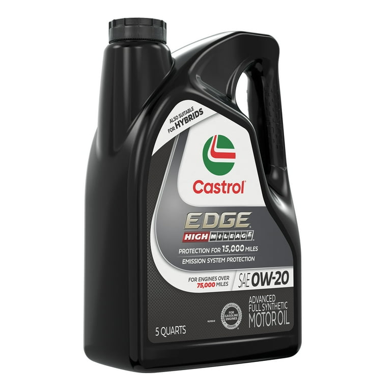 Castrol EDGE High Mileage 0W-20 Advanced Full Synthetic Motor Oil