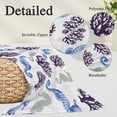 thumbnail image 3 of Seahorse Coral Coastal Throw Pillow Covers, Nautical Summer Beach Ocean Sea Soft Breathable Pillow Cases with Invisible Zipper for Sleeping, Toddler Pillowcases for Couch Bed Sofa Chair 12x20 Inches, 3 of 9