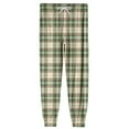thumbnail image 5 of Fabrcox Joggers Plaid Pajamas Bottoms for Men M-Xl Xxl Xxxl Oversized Pajama Pants with Pockets Lightweight Casual Home Soft Trousers Light Green 2XL, 5 of 5
