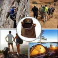 thumbnail image 4 of Foraging Pouch Leather Canvas Collapsible Bag Water Resistant Outdoor Camping Storage Folding Bag Mushroom Bags Bushcraft Belt Pouches for Travel Camping Hiking, 4 of 6