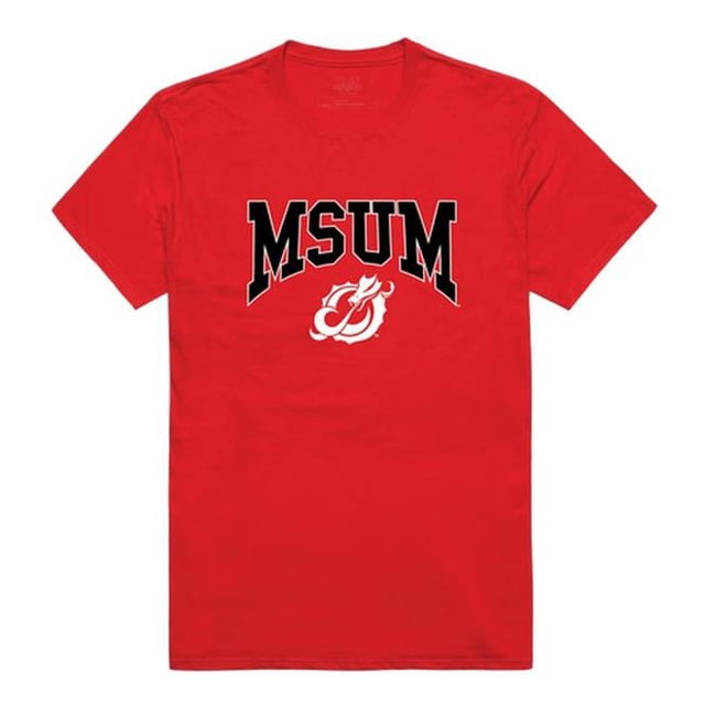 W Republic 527-343-R58-04 Minnesota State University Moorhead Athletic T-Shirt, Red 3 - Extra Large