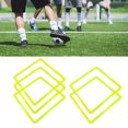 thumbnail image 4 of Agility Rings, 5Pcs 16.7x16.7x0.47in PP Multifunctional Quadrilateral Agility Training Rings Agility Training Equipment with Carrying Strap and Clip for Basketball, Football, 4 of 7