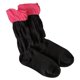 thumbnail image 1 of Calcetines finos de malla para mujer, medias de estilo Harajuku con bloques de colores neón, ribete con volantes, retales, fruncidas, holgadas, elásticas, medias de burbuja de tubo, 1 of 4