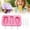 Pink, variant on Fruit Shaped Popsicle Molds with 3 Cavities,BPA-Free Reusable Silicone Ice Pop Maker with Reusable Sticks for Homemade Frozen Treats, Homemade Ice Cream Molds(1Pc)
