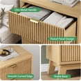 thumbnail image 5 of FANRAL Fluted 3 Drawer Nightstand,Modern Bedside Table with Anti-Tip Safety Design,Wood End Table for Bedroom Living Room,Natural Oak Night Stand, 5 of 7
