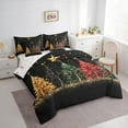 thumbnail image 3 of Castle Fairy Christmas Tree 7-Piece Bedding Comforter Set for Teens,Sparkling Sequin King Bedding Sets,Happy New Year Ultra Soft Bed Sheets,Lightweight Room Decor, 3 of 8