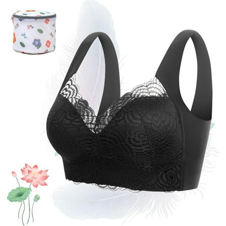 Bra  Anti-Saggy Breasts Bra  Wireless Push Up Bra for Women with Support and Lift  Comfort Lace
