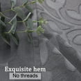 thumbnail image 5 of OVZME Darla Sheer Curtains 84 Inches Long 2 Panels for Living Room, Light Filtering Curtains Soft Airy Lightweight, Textured Jacquard Window Treatments with Dual Rod Pocket, 42Wx84L Charcoal Grey, 5 of 8