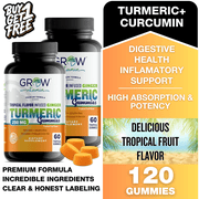 Grow Vitamin Turmeric Gummies with Ginger