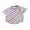 Purple, variant on Bagilaanoe Newborn Baby Girl Boy Rompers Checkerboard Print Short Sleeve Bodysuits 3M 6M 12M 18M Infant Casual One Piece Short Jumpsuit