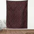 thumbnail image 3 of Ambesonne Feminine Fabric by the Yard Upholstery, Romantic Vintage Rose Art, 1 Yard, Charcoal Grey Black Red, 3 of 4