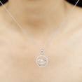 thumbnail image 5 of Rosec Jewels Womens Moissanite Evil Eye Pendant, Eternity Pendant Necklace (D-VS1 Grade), 925 Sterling Silver, 5 of 8