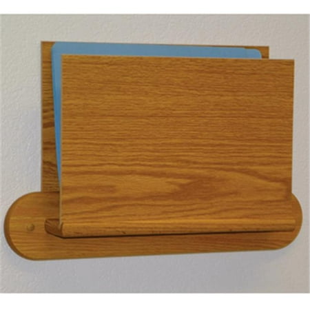 Single Open  End  Letter Size File  Holder in Light Oak 