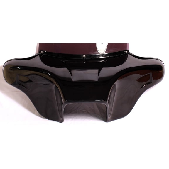 PAINTED BLACK BATWING FAIRING WINDSHIELD for Harley SOFTAIL FATBOY HERITAGE DELUXE CUSTOM SLIM 2018-2023
