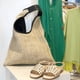 thumbnail image 2 of 3X Bolsos de Hombro de Mujer de Moda Bolso de Paja Tejido de Mimbre Bolsos de Diseño Bolso de Gran Capacidad Bolso de Playa de Verano Femenino de Color Caqui, 2 of 3
