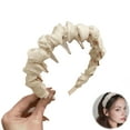 thumbnail image 6 of Xinwanna Retro High Skull Headband Double Wear Flexibility Hairband Comfortable Stable Reversible Head Band Hair Accessories (Black), 6 of 13