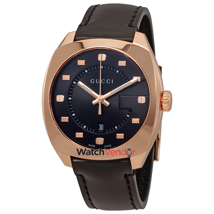 Gucci GG2570 Black Dial Men's Swiss 