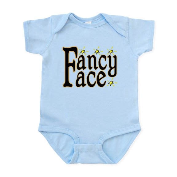 CafePress - Fancy Face Infant Bodysuit - Baby Light Bodysuit, Size Newborn - 24 Months