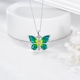 thumbnail image 3 of Butterfly Necklace 925 Sterling Silver Butterfly Necklaces for Women Butterfly Jewelry Gifts, 3 of 4
