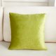 thumbnail image 1 of Xiao Hua 2 fundas de almohada sencillas de terciopelo para sofá. Estampado verde. Funda de almohada colorida que ilumina el ambiente de tu dormitorio. 50 x 50 cm (verde)., 1 of 5